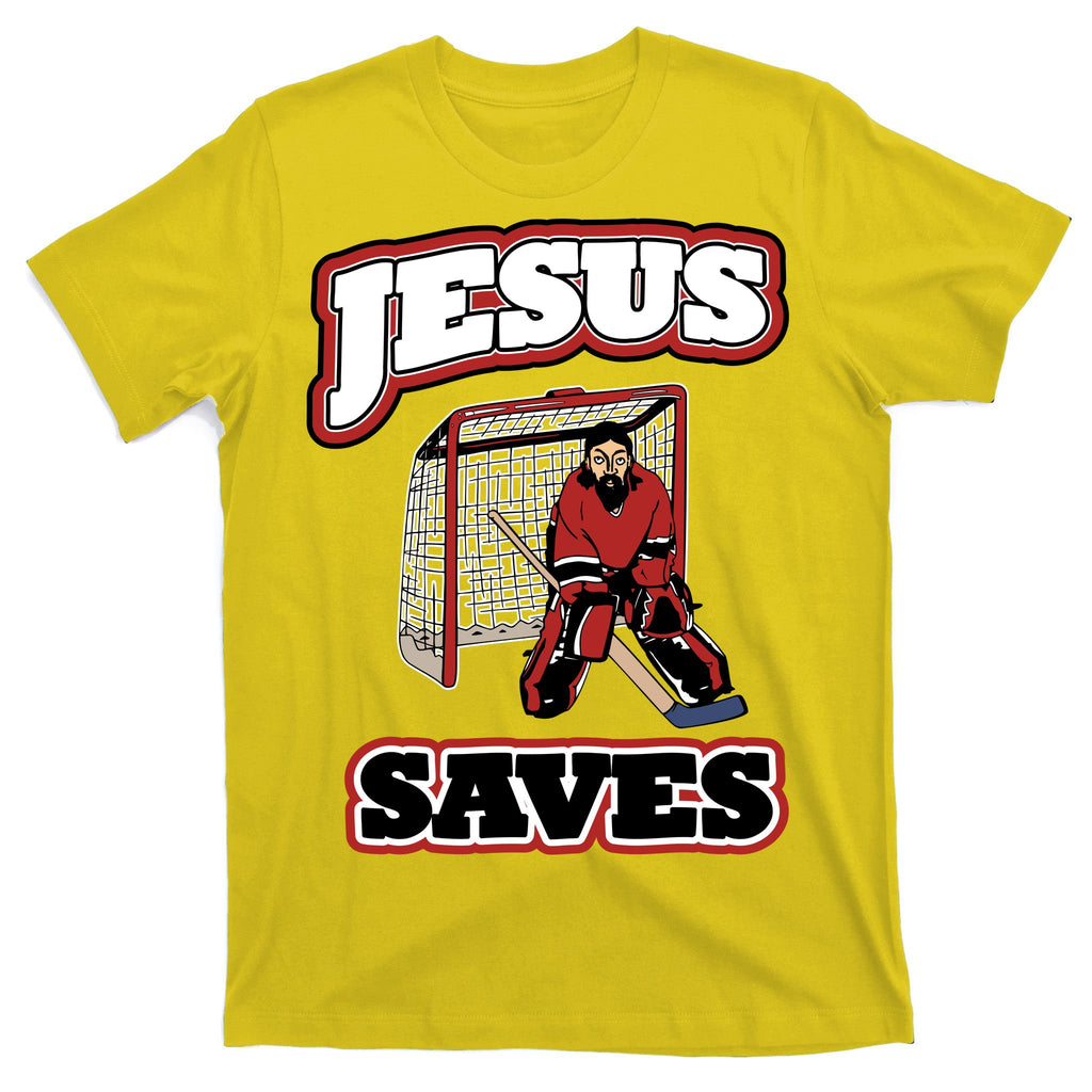 Jesus Saves Hockey Goalie T-Shirt