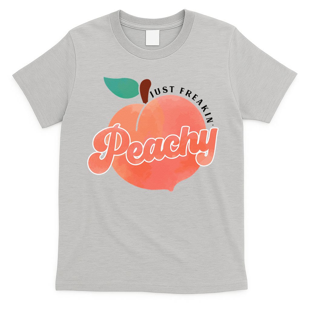 Just Freakin' Peachy Hippie Summer Apparel Tee Gift T-Shirt