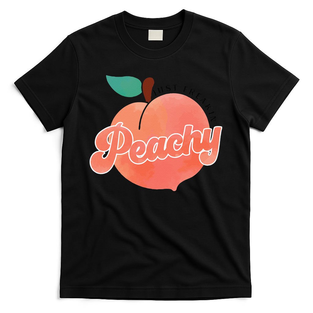 Just Freakin' Peachy Hippie Summer Apparel Tee Gift T-Shirt