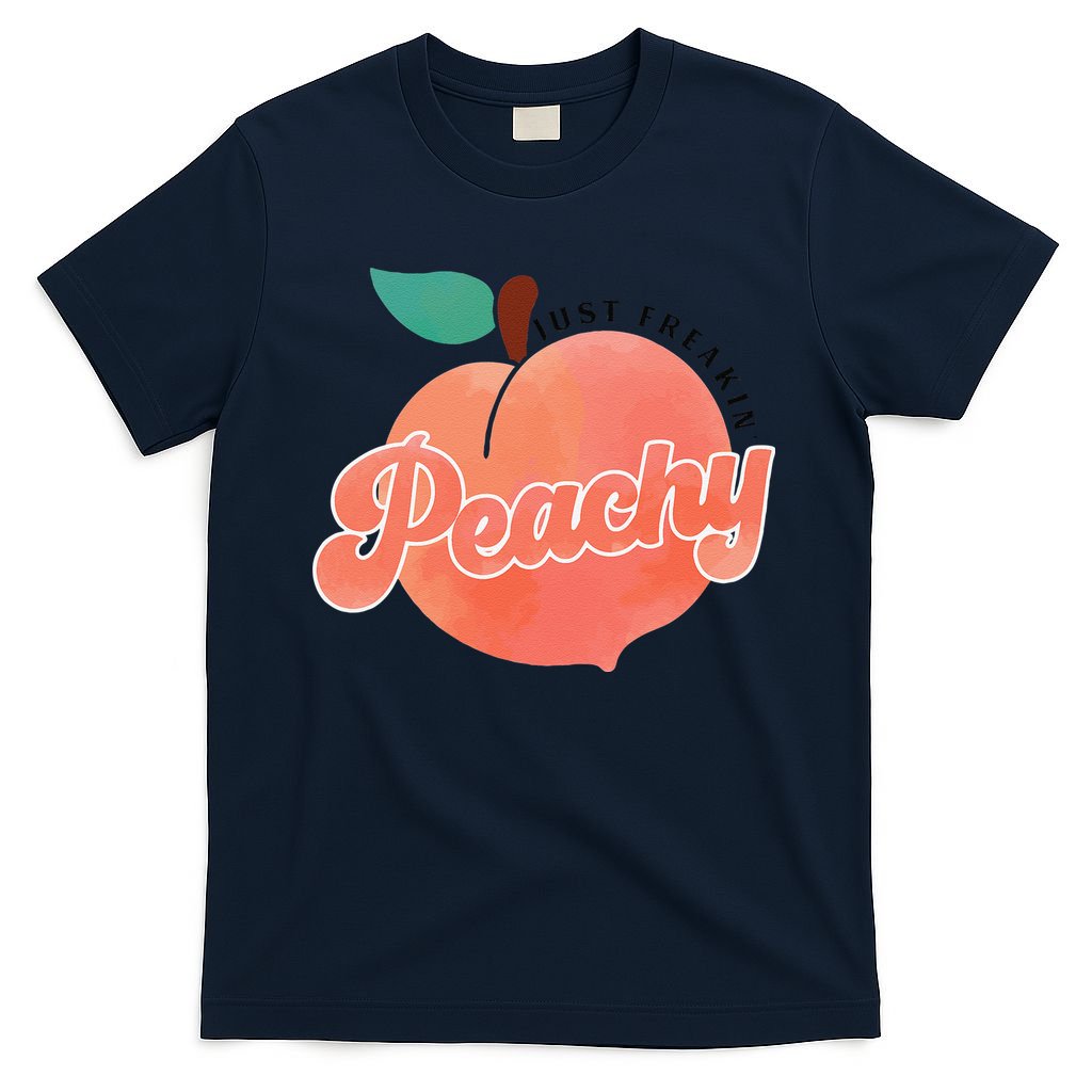 Just Freakin' Peachy Hippie Summer Apparel Tee Gift T-Shirt