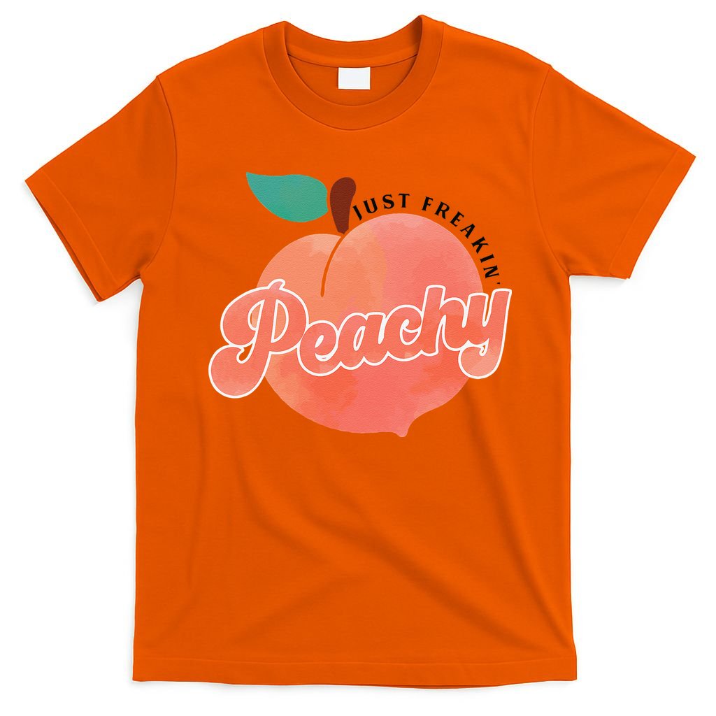 Just Freakin' Peachy Hippie Summer Apparel Tee Gift T-Shirt