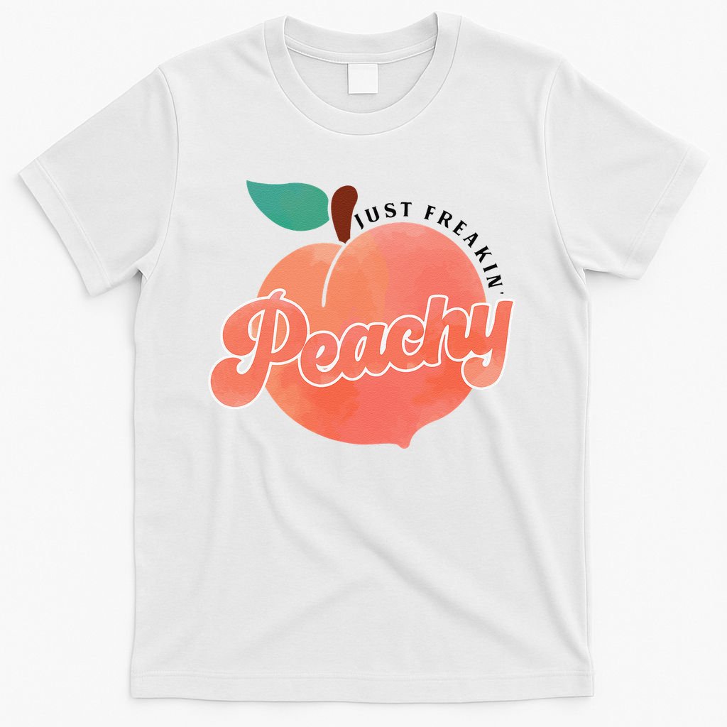 Just Freakin' Peachy Hippie Summer Apparel Tee Gift T-Shirt