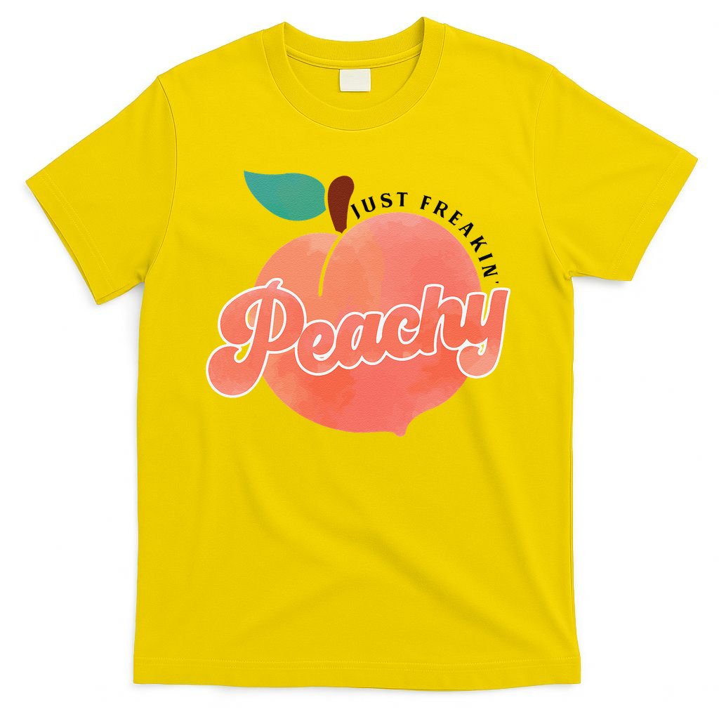 Just Freakin' Peachy Hippie Summer Apparel Tee Gift T-Shirt