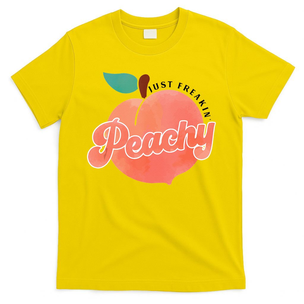 Just Freakin Peachy Hippie Summer Apparel Tee Gift T-Shirt