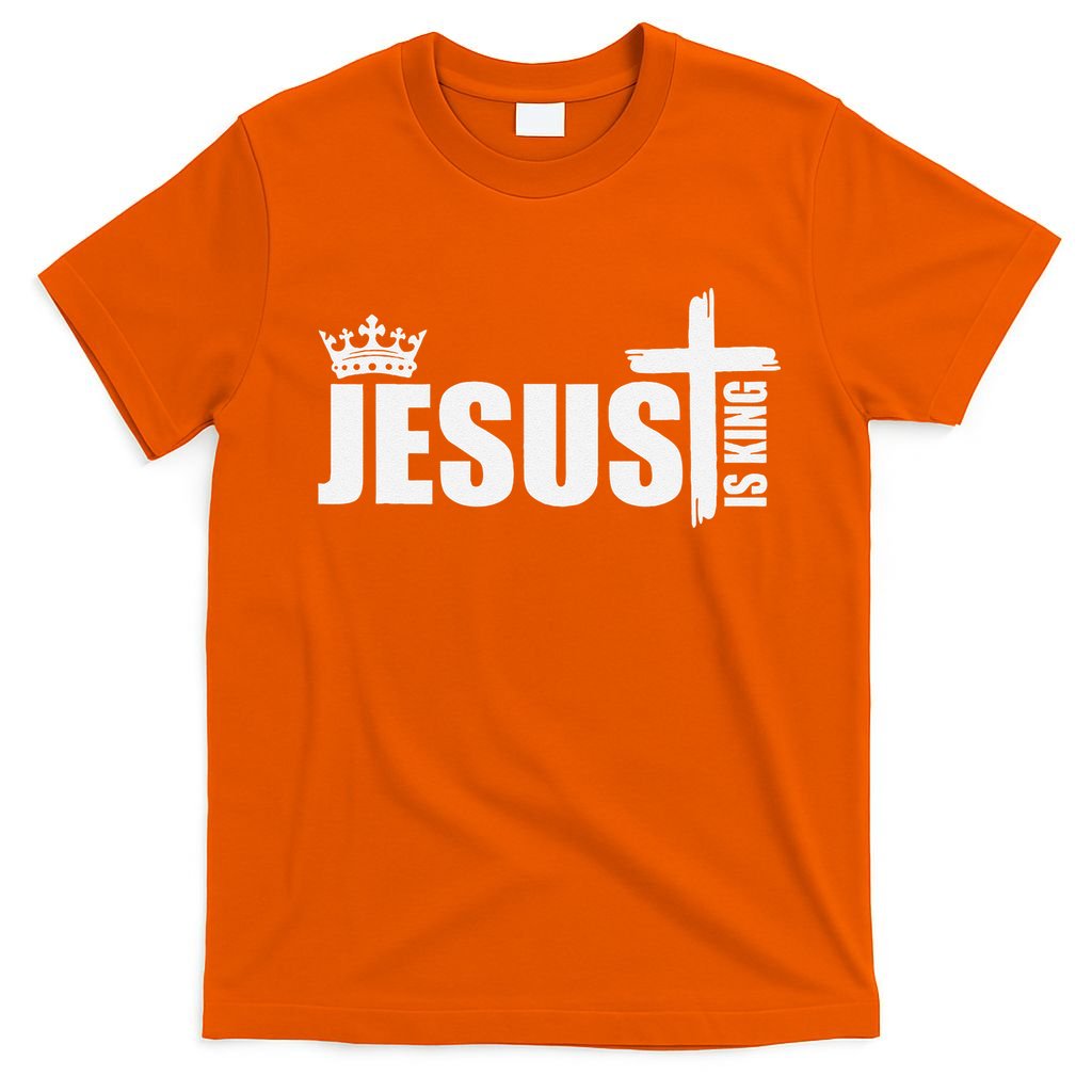 Jesus Is King Simple Crown Logo T-Shirt
