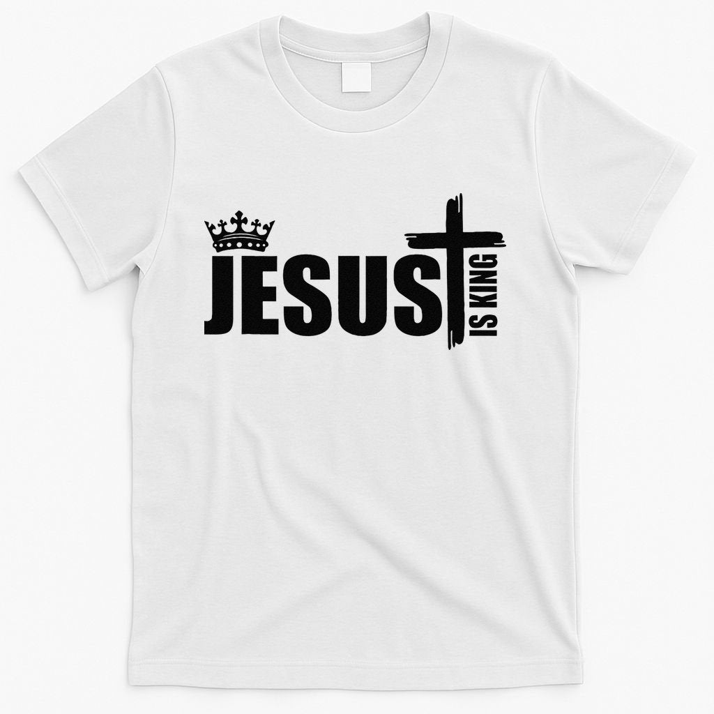 Jesus Is King Simple Crown Logo T-Shirt