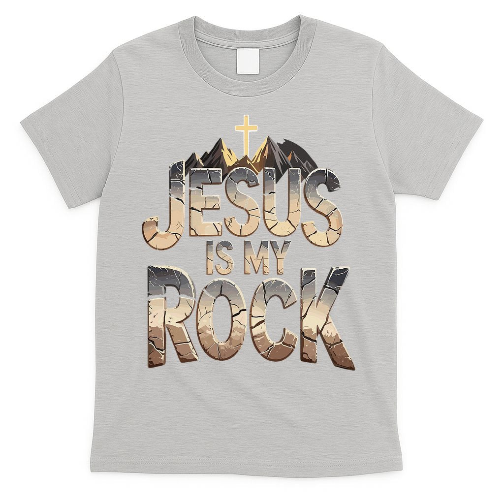 Jesus Is My Rock Religious Christian Biblical T-Shirt