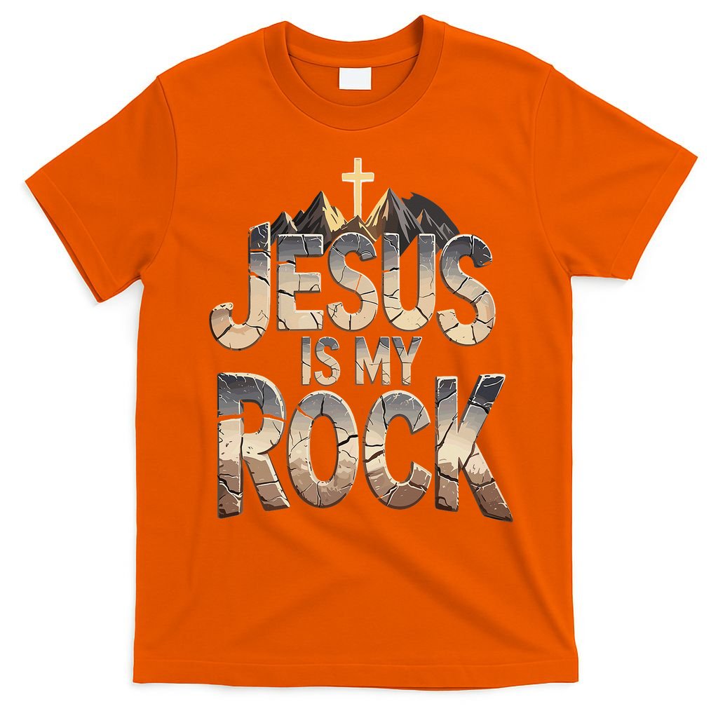 Jesus Is My Rock Religious Christian Biblical T-Shirt