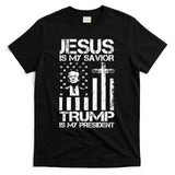 Jesus Is My Savior Trump Is My President Trump Flag  T-Shirt