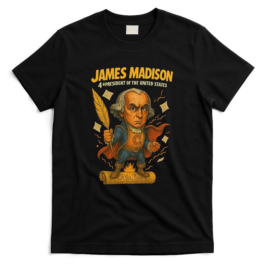 James Madison The Presidential Chronicles 4th President T-Shirt