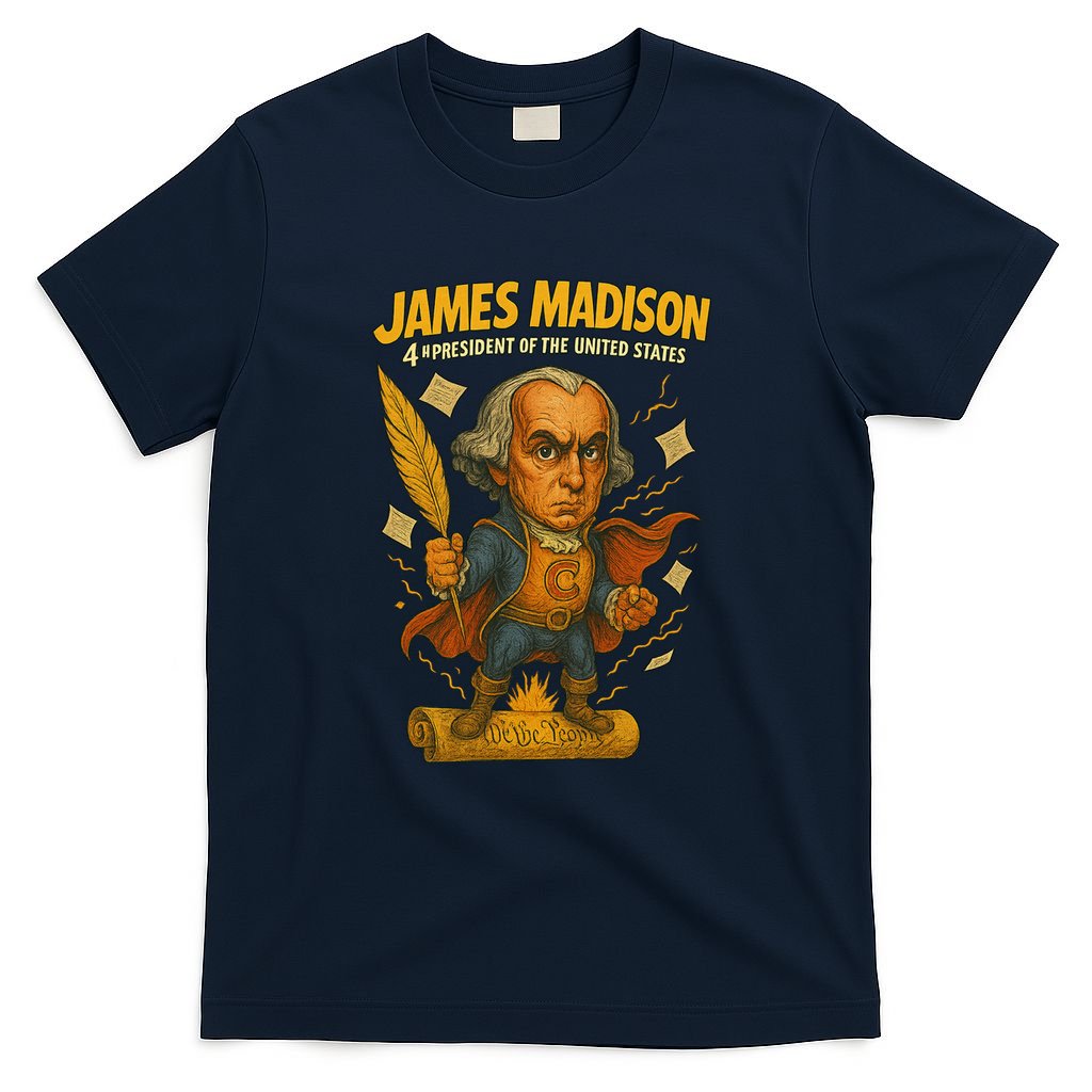 James Madison The Presidential Chronicles 4th President T-Shirt