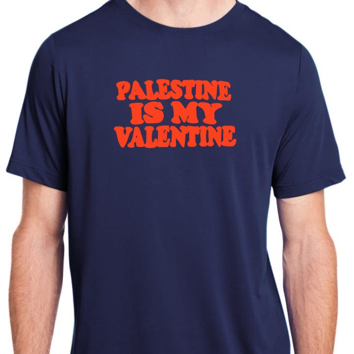 Jammjam Palestine Is My Valentine Adult ChromaSoft Performance T-Shirt