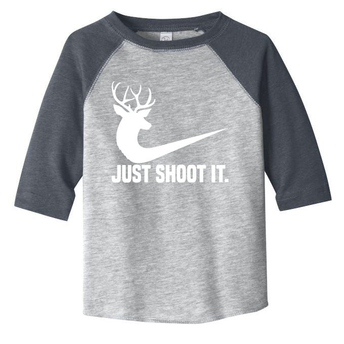 Just Shoot It Funny Deer Hunting Xmas HunterS Humor Gift Toddler Fine Jersey T-Shirt