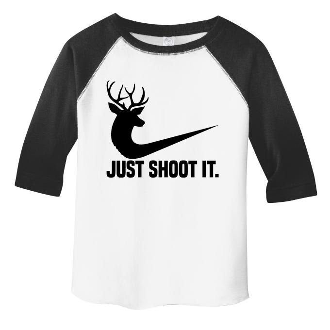 Just Shoot It Funny Deer Hunting Xmas HunterS Humor Gift Toddler Fine Jersey T-Shirt