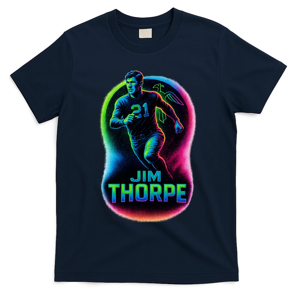 Jim Thorpe Epic Neon Pose T-Shirt