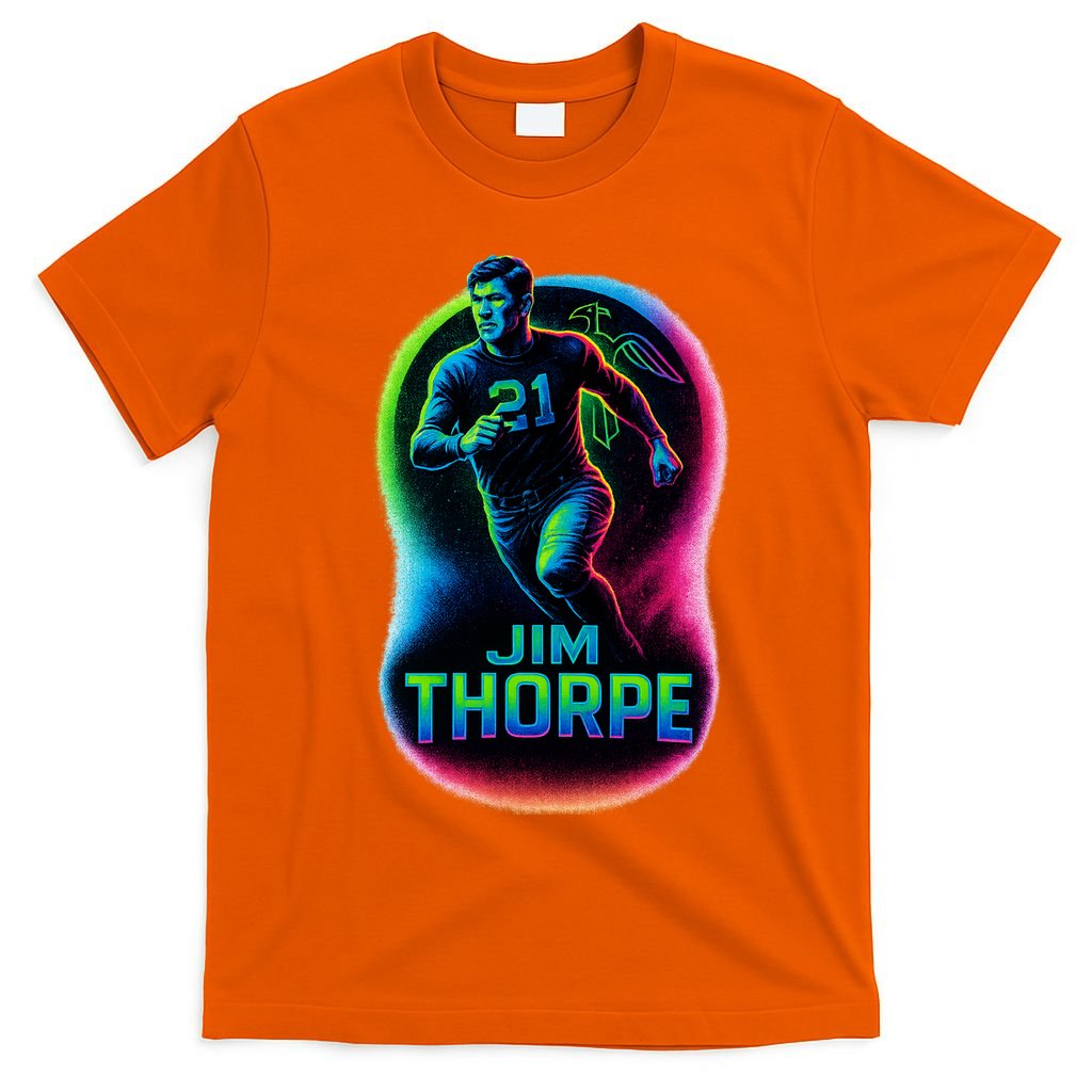 Jim Thorpe Epic Neon Pose T-Shirt