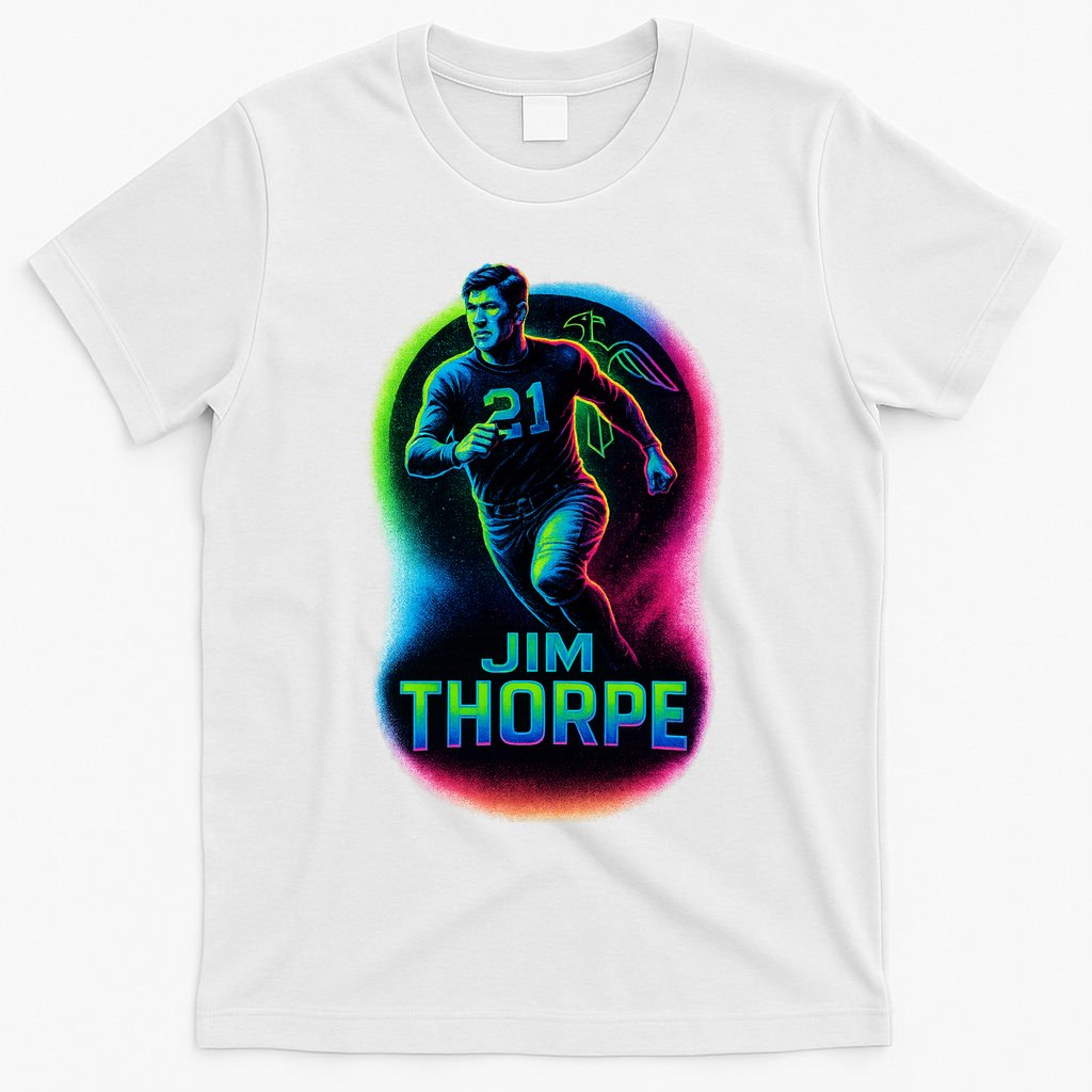 Jim Thorpe Epic Neon Pose T-Shirt