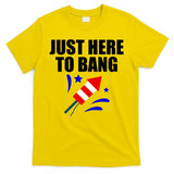 Just Here To Bang 4th Of  July T-Shirt