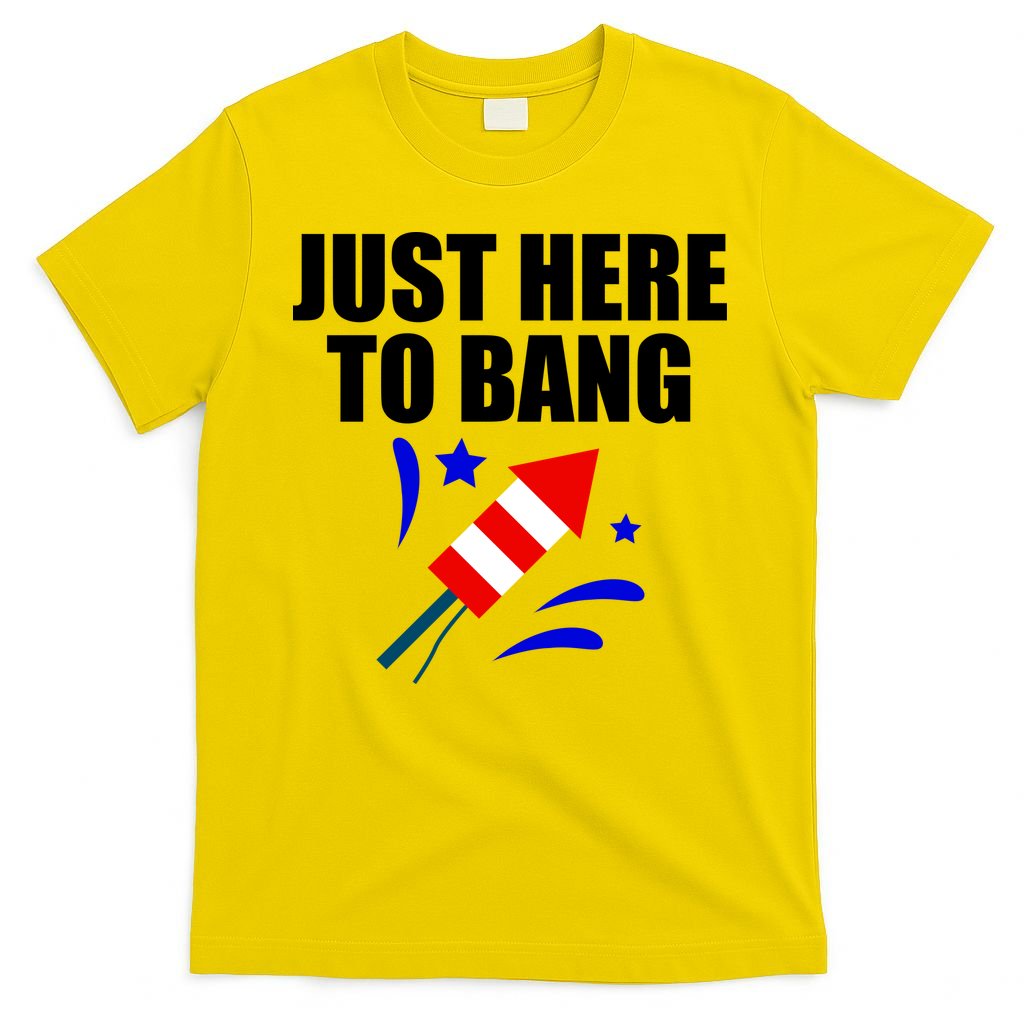 Just Here To Bang 4th Of  July T-Shirt