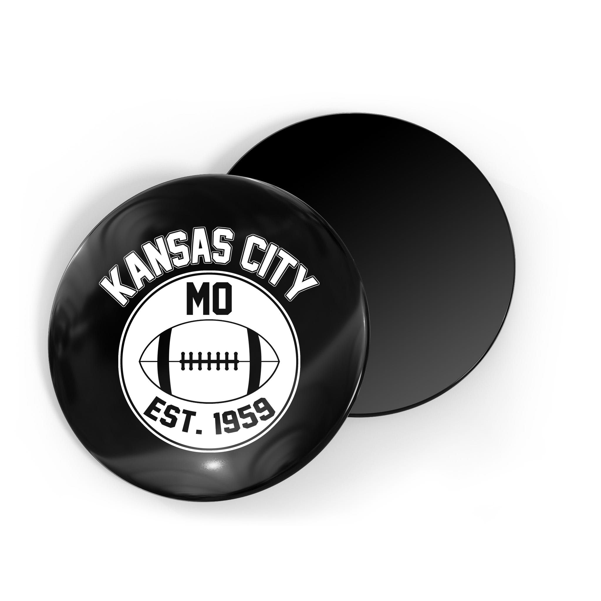Kansas City Football MO Retro Chief Magnet