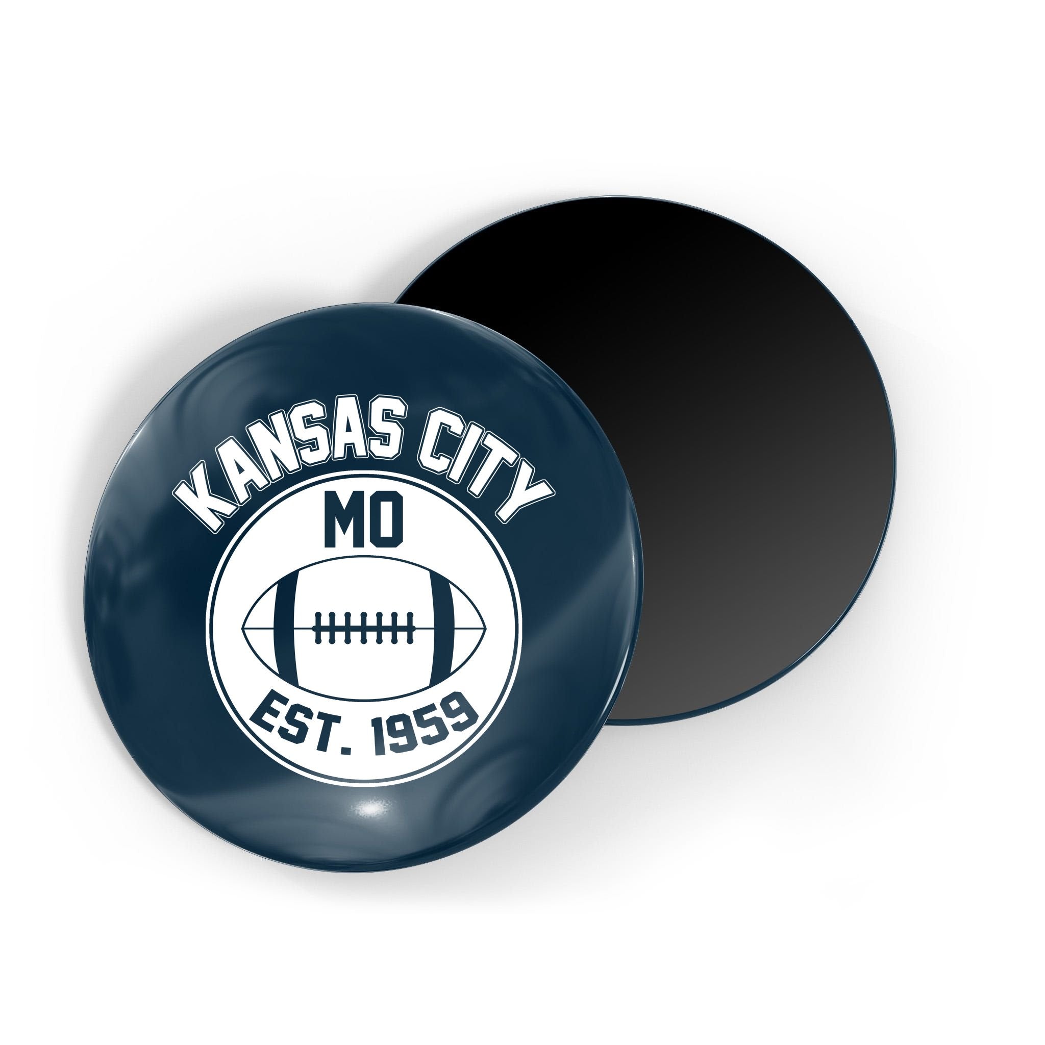 Kansas City Football MO Retro Chief Magnet