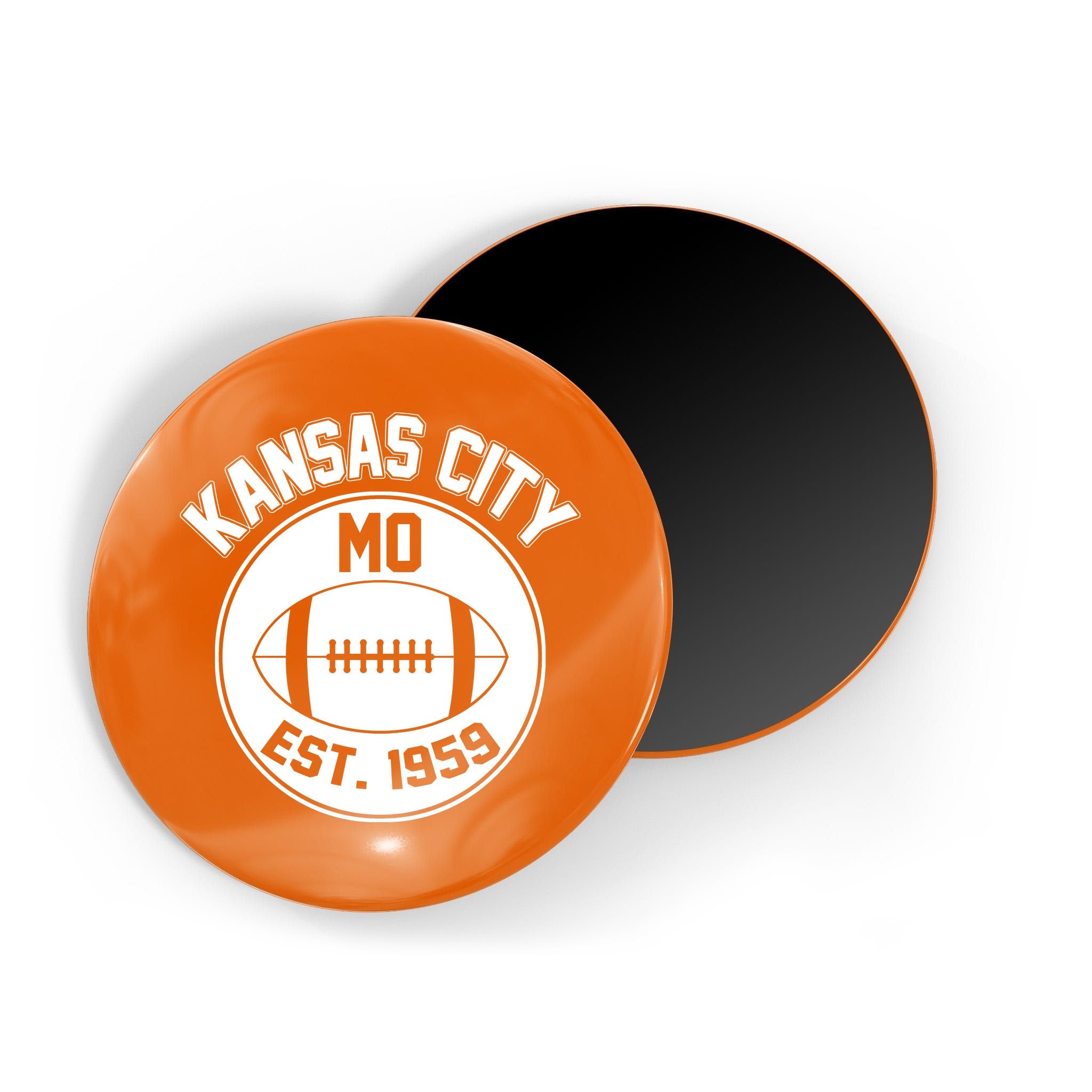 Kansas City Football MO Retro Chief Magnet