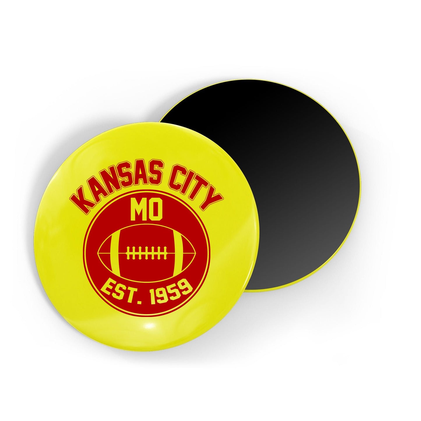 Kansas City Football MO Retro Chief Magnet