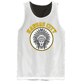 Kansas City Football Vintage Retro KC Logo Mesh Reversible Basketball Jersey Tank
