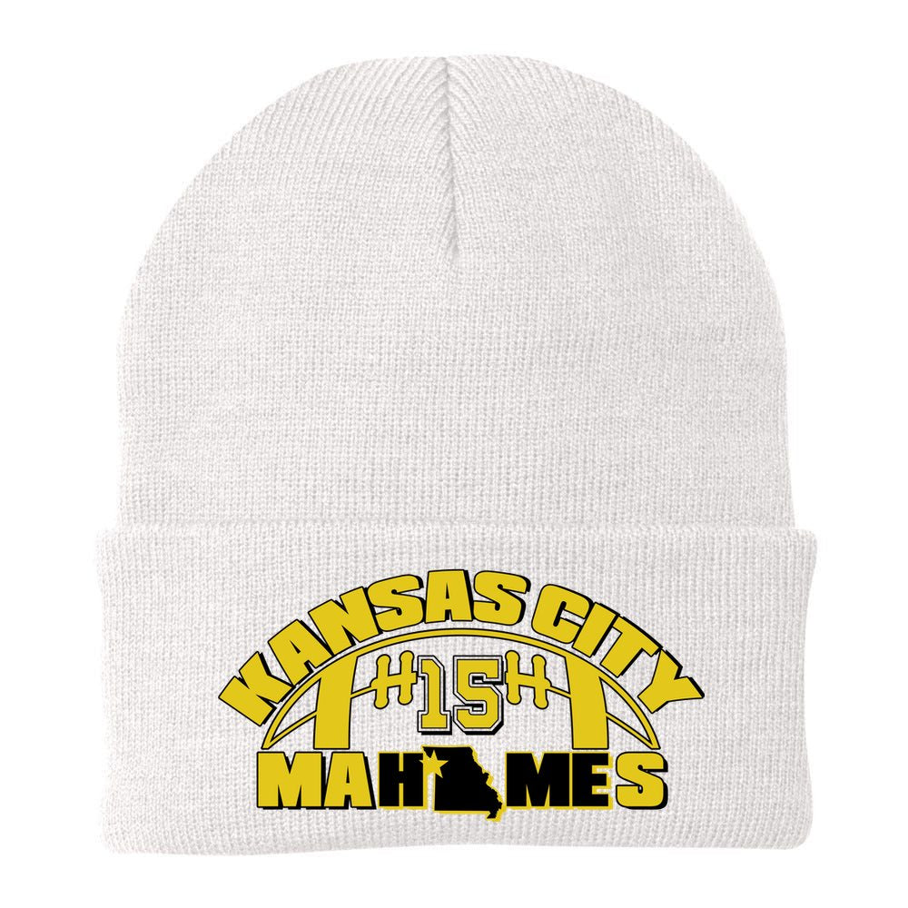 Kansas City Mahomes Football Fan Knit Cap Winter Beanie