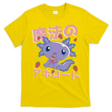 Kawaii Axolotl Strawberry Milk Shake Japanese Anime T-Shirt