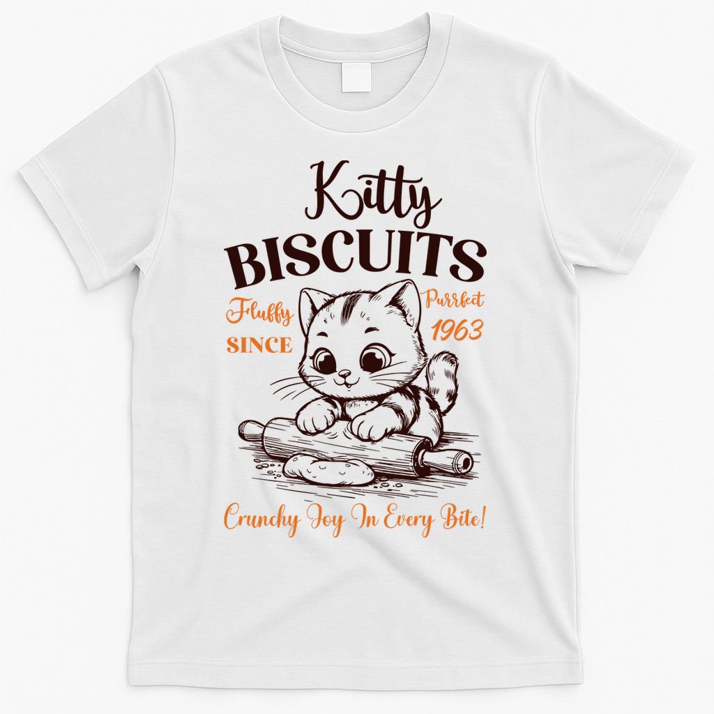 Kitty Biscuits Fluffy Purrfect Since 1963 T-Shirt