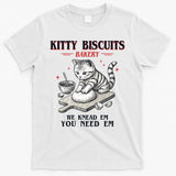 Kitty Biscuits We Knead Em You Need Em Cat Lover Baking T-Shirt