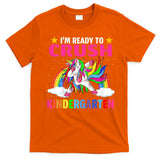 Kids Crush Kindergarten Unicorn Dabbing Back To School For Girl T-Shirt
