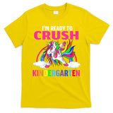 Kids Crush Kindergarten Unicorn Dabbing Back To School For Girl T-Shirt