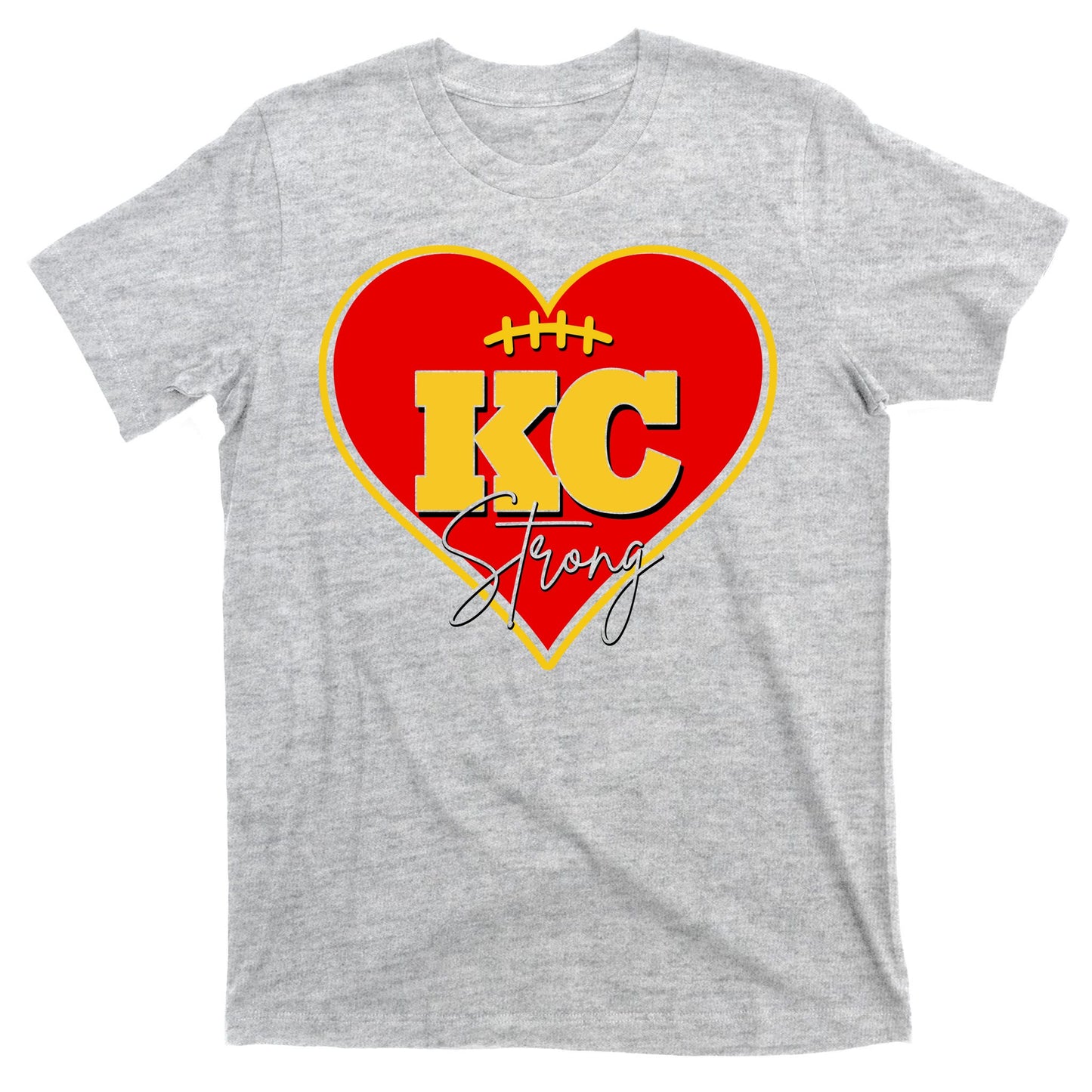 Kansas City Strong Football Heart Awareness T-Shirt