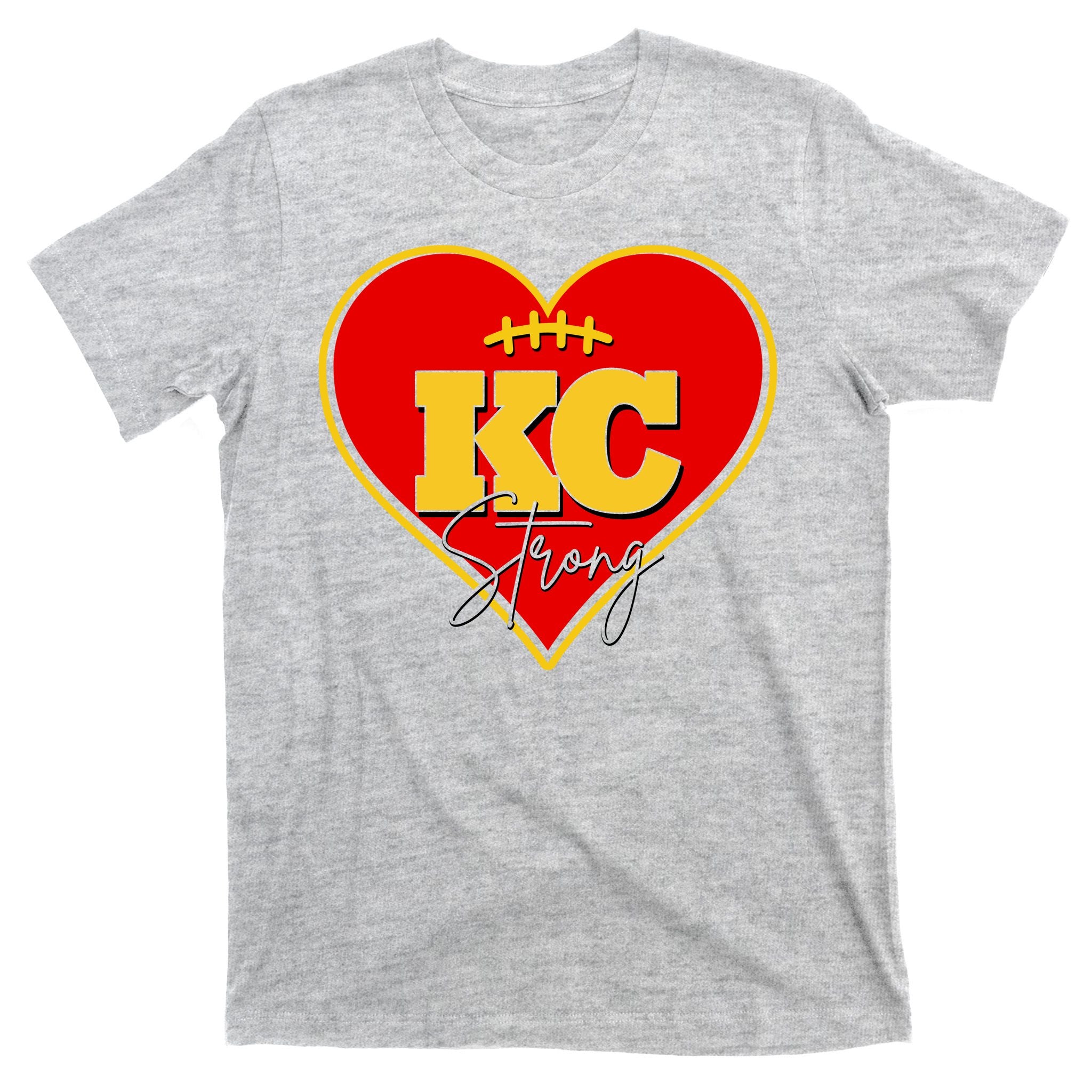 Kansas City Strong Football Heart Awareness T-Shirt