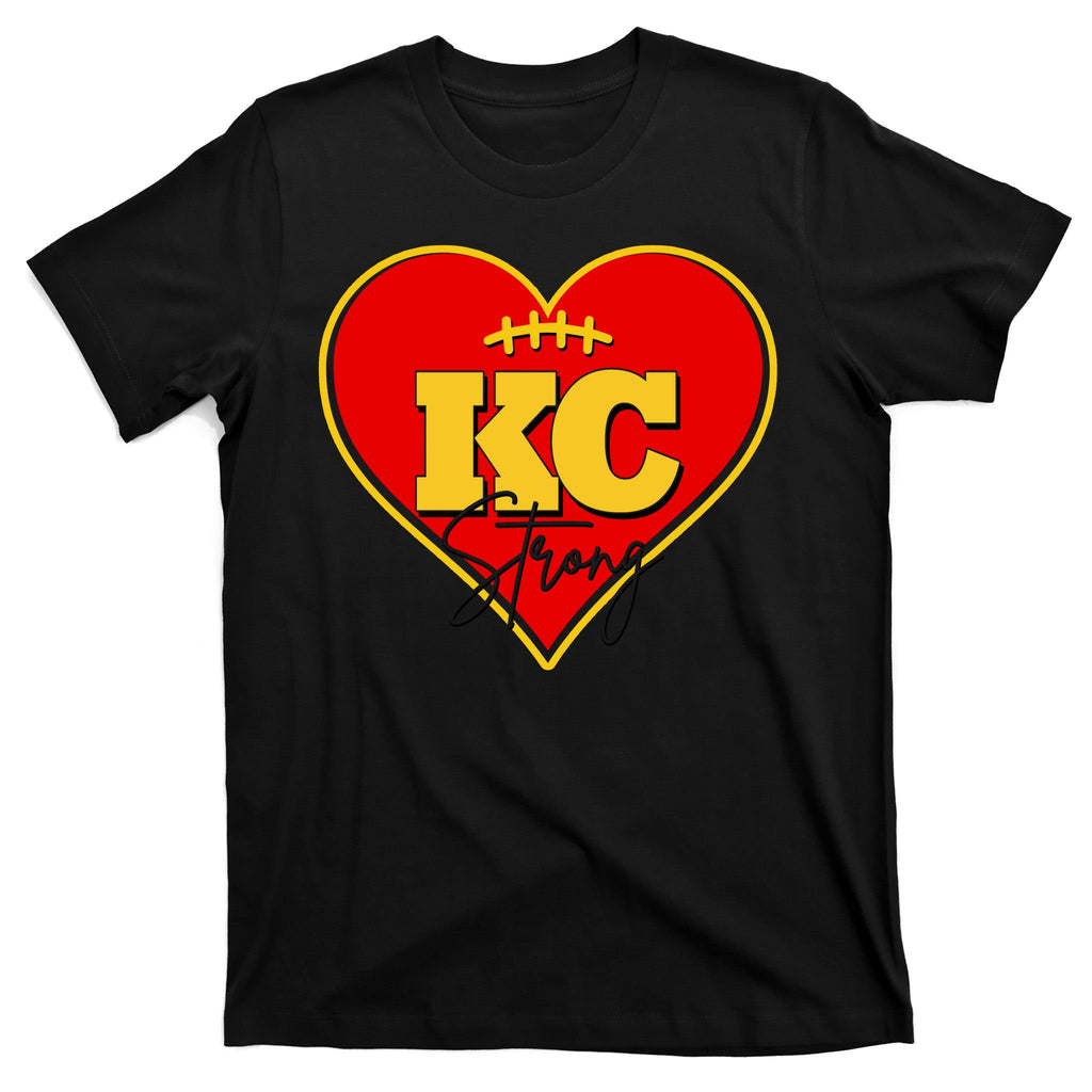 Kansas City Strong Football Heart Awareness T-Shirt