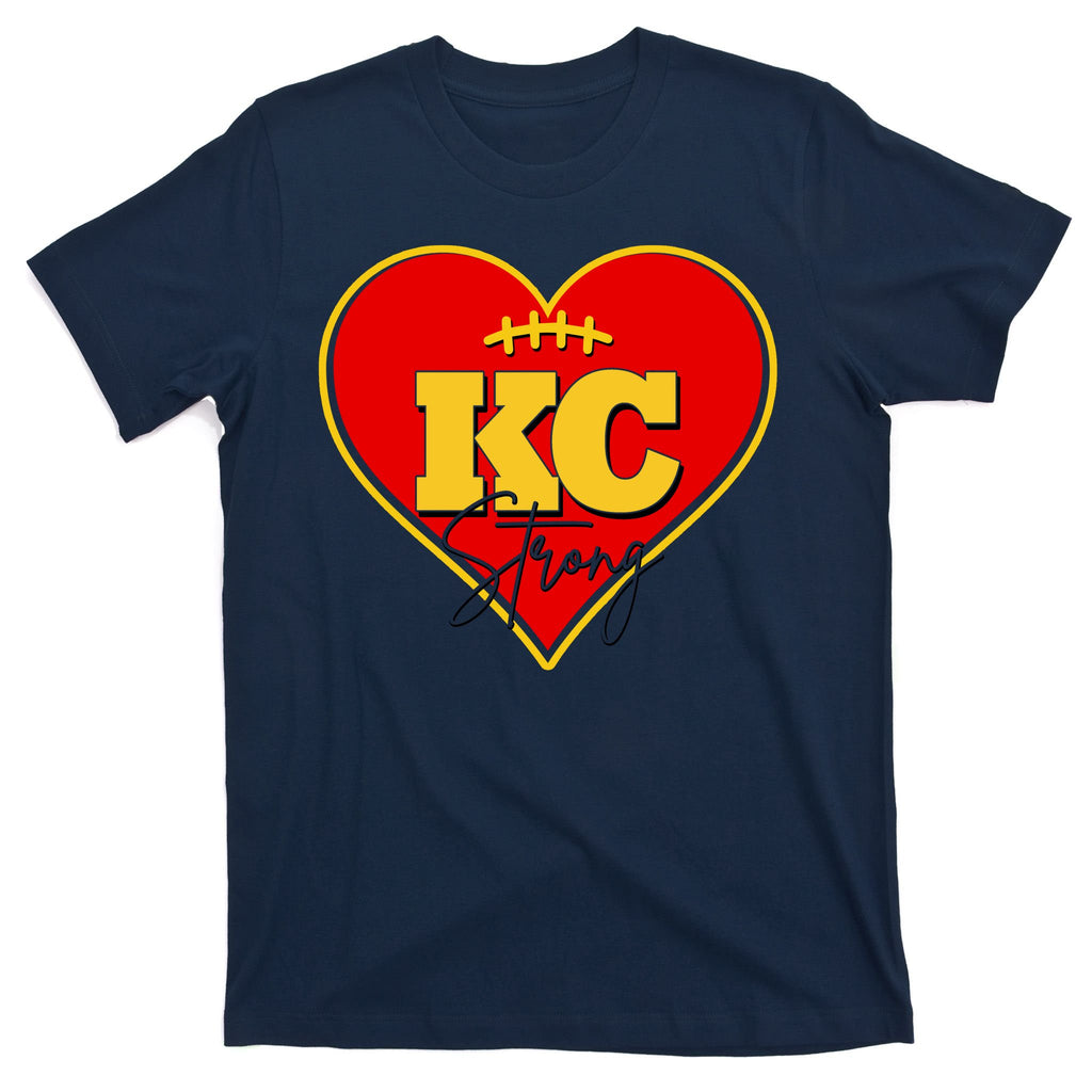 Kansas City Strong Football Heart Awareness T-Shirt