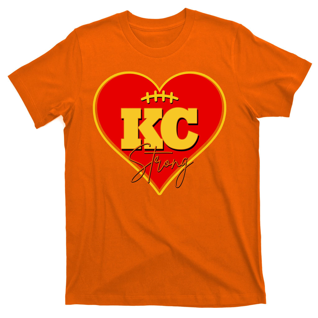 Kansas City Strong Football Heart Awareness T-Shirt