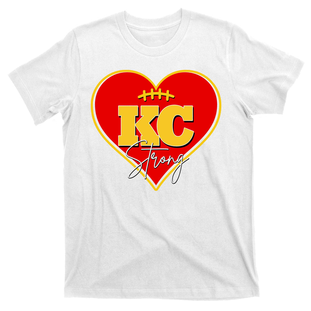 Kansas City Strong Football Heart Awareness T-Shirt