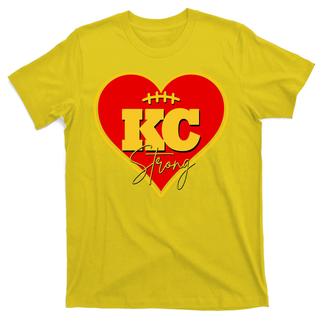 Kansas City Strong Football Heart Awareness T-Shirt