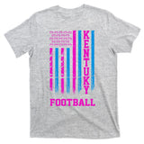 Kentucky Football Fan American Flag T-Shirt