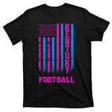 Kentucky Football Fan American Flag T-Shirt