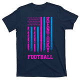 Kentucky Football Fan American Flag T-Shirt