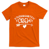 Kindergarten Crew Arrow Hear Simple Logo T-Shirt
