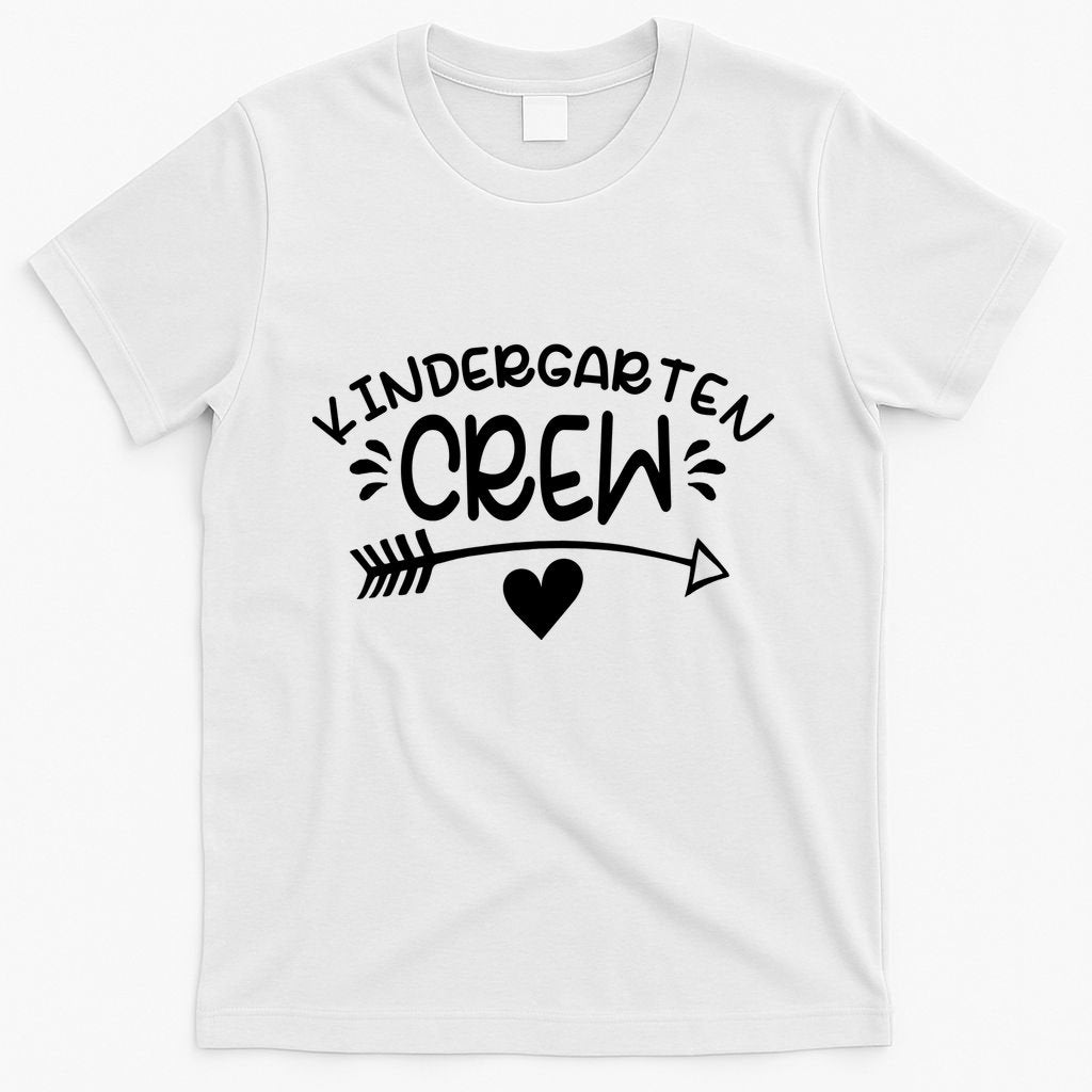 Kindergarten Crew Arrow Hear Simple Logo T-Shirt