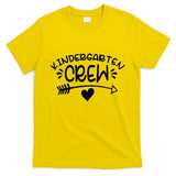 Kindergarten Crew Arrow Hear Simple Logo T-Shirt