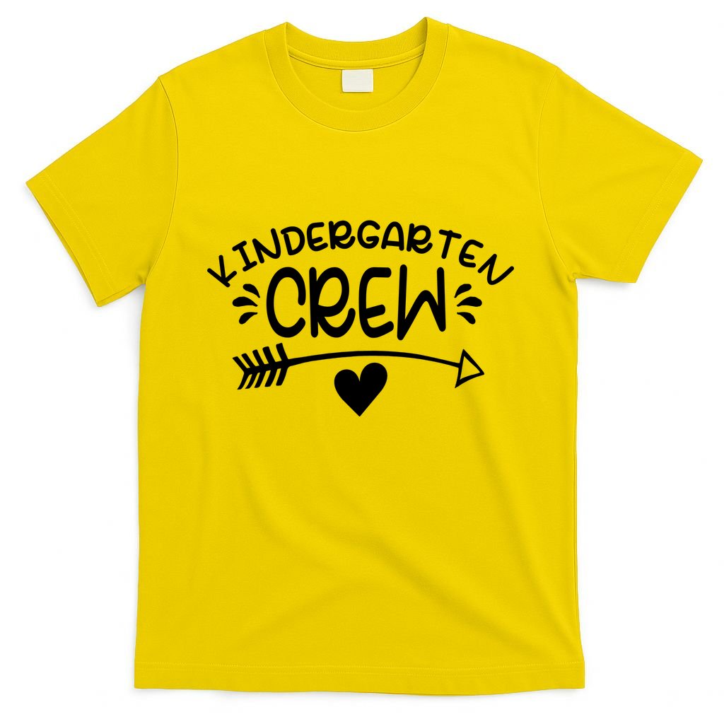 Kindergarten Crew Arrow Hear Simple Logo T-Shirt