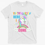 Kindergarten Here I Come Magical Unicorn T-Shirt