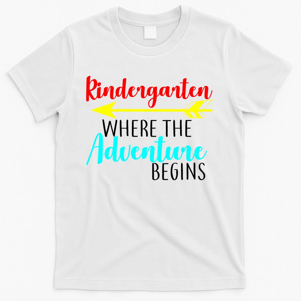 Kindergarten Where The Adventure Begins T-Shirt